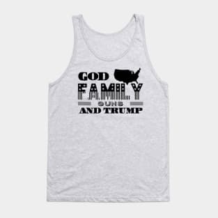 Mens God Family Guns And Trump Christian Patriots Tank Top